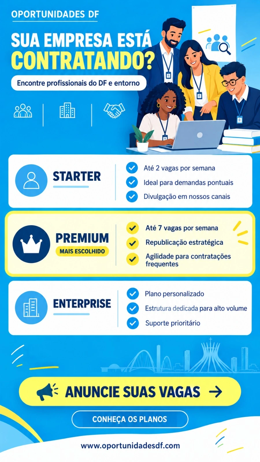 Oportunidades de empregos em DF